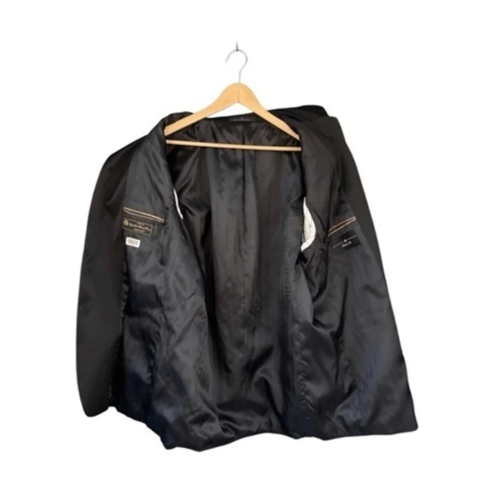 Joseph Abboud‎ Black Tie Blazer 46 Long Loro Piana Wool Tuxedo Jacket
